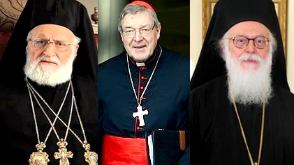 Premi al Cardinale Pell, al Patriarca Greco Laham e all’Arcivescovo Anastasios