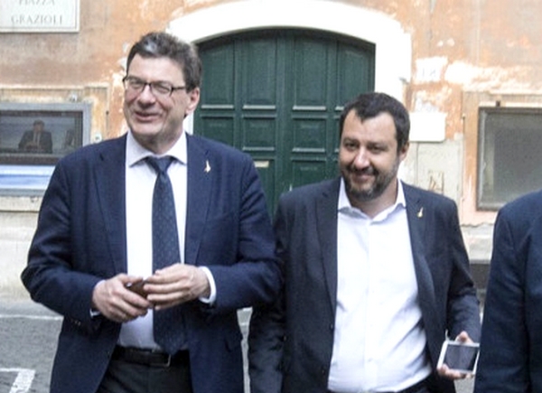 Ministro Salvini e Sottosegretario Giorgetti nella Fondazione Giuseppe Sciacca